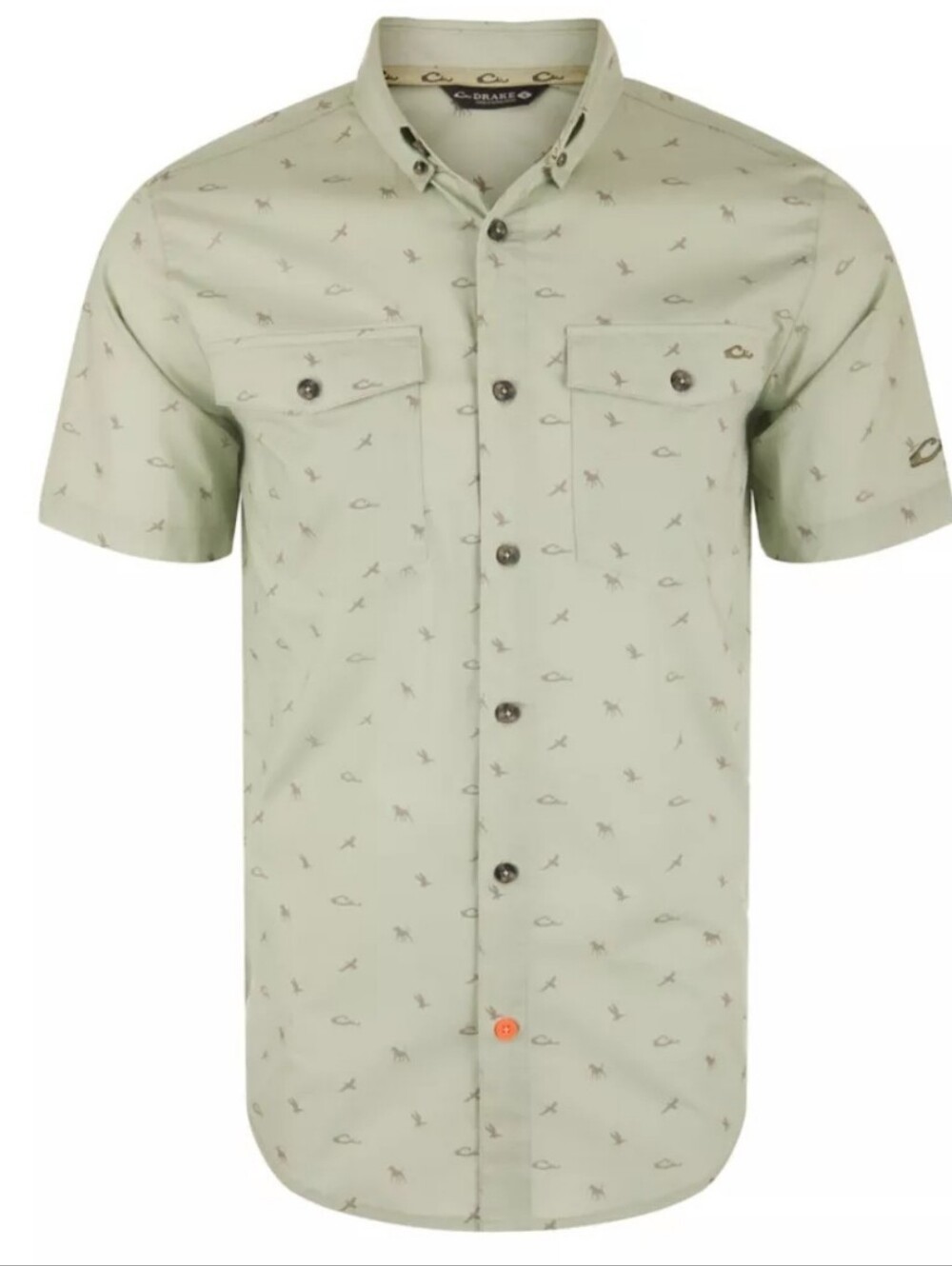 🦆Drake Waterfowl Mens Stretch Cotton DDD Print Short Sleeve XL Shirt